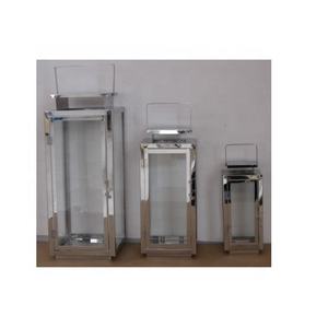 Juego de farolillos navideños con portavelas de vidrio de acero inoxidable y metal de alta calidad en Affordab - Product Image 6