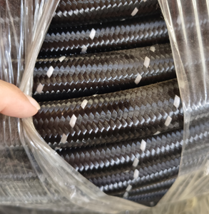 أنبوب خرطوم مرن ، أن٦ & quot; AN8 & quot; AN10 أسود نايلون أحمر أزرق مزين بخط وقود PTFE مجدول - Product Image 3