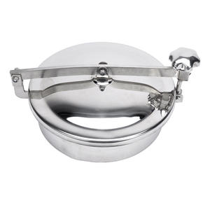 टैंक के लिए 304/316L स्टेनलेस स्टील सैनिटरी लॉकिंग कम दबाव मैनहोल - Product Image 2