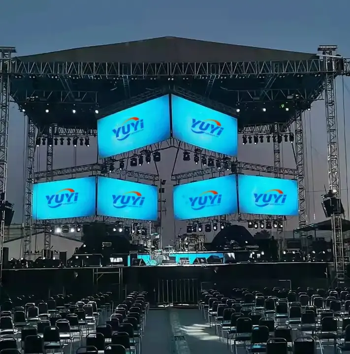 Waterproof P4.81 video giant stage rental outdoor led screen p4.81 rental movie led display screen video wall