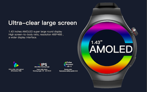 DM80 4G Reloj Inteligente AMOLED 1,43 Pulgadas Smart <span class=keywords><strong>Wear</strong></span> con WIFI GPS Cámara WIFI Tarjeta Sim 4G Smartwatch <span class=keywords><strong>Android</strong></span> - Product Image 6