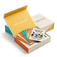 Jeu de cartes de conversation premium avec boîtes magnétiques dans des boîtes-cadeaux magnétiques pour les acheteurs en gros pour les fêtes