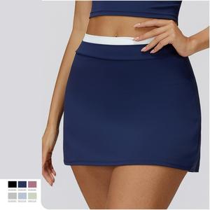 2026 Hete, schokbestendige, hoge taille dames winterkleding op maat gemaakte rokken met contrasterende kleuren, workout casual rok - Product Image 1