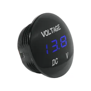 Digital Only USB Car Volt Meter Car /Truck/Boat LED Illuminated Low Voltage Meter Black Housing IP65 Ammeter voltmeter