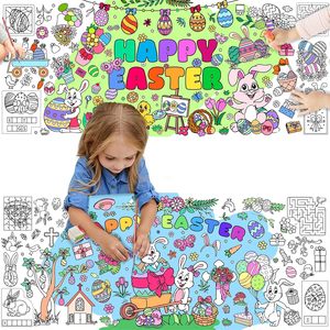 <span class=keywords><strong>โปสเตอร์</strong></span><span class=keywords><strong>การ</strong></span>ศึกษาแบบกำหนดสีเอง Leenice Happy Easter ขนาด 30x300 ซม. สำหรับกิจกรรมระบาย<span class=keywords><strong>สี</strong></span> DIY กระดาษ<span class=keywords><strong>วาด</strong></span>เขียน งานฝีมือ กระต่ายปาร์ตี้ - Product Image 1