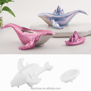 <span class=keywords><strong>Molde</strong></span> <span class=keywords><strong>de</strong></span> <span class=keywords><strong>Silicona</strong></span> para Resina Epoxi, Yeso y Cemento, Diseño <span class=keywords><strong>de</strong></span> Ballena Marina, para Hacer Cajas <span class=keywords><strong>de</strong></span> Almacenamiento y Espejos - Product Image 2