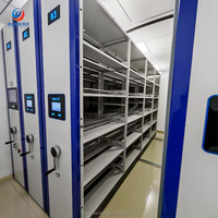 Étagères de rangement en acier robustes et durables, unités de rayonnage mobiles pour l'utilisation en usine, en entrepôt et en salle d'archives