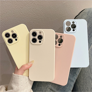 Funda de silicona líquida personalizada <span class=keywords><strong>para</strong></span> teléfono móvil, fundas de teléfono móvil <span class=keywords><strong>para</strong></span> iPhone 6 6S 7 8 X XR XS 11 SE 12 13 Mini 14 15 16 17 Pro Max Plus - Product Image 2