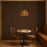 Panneau mural en feutre PET écologique moderne avec impression UV, surface insonorisante pour la décoration murale de salle de conférence