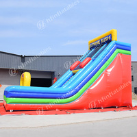 Gorilla Pool River Tube Wet 24ft Water Duel Dry Toboggans gonflables pour enfants