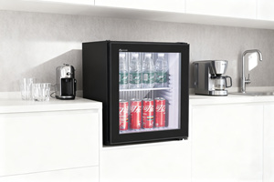 Mini Refrigerador <span class=keywords><strong>Rockstar</strong></span> de Una Puerta, Refrigerador Comercial de Exhibición, Enfriador de Champán para Habitación de <span class=keywords><strong>Hotel</strong></span>, Refrigerador Pequeño - Product Image 4