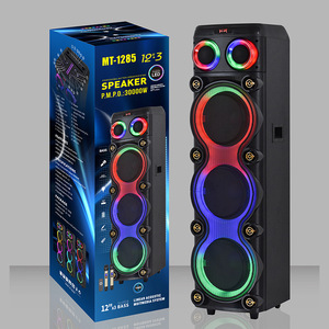Portable Speaker With 2 <b>Wireless</b> <b>Microphones</b> 3060W Output Rechargeable Battery For Outdoor Karaoke Parties - Product Image 3