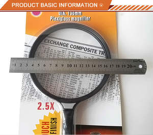 <span class=keywords><strong>Loupe</strong></span> <span class=keywords><strong>de</strong></span> <span class=keywords><strong>lecture</strong></span> portable MG89080 LS 130 mm avec grand miroir et poignée souple - Product Image 4