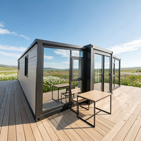 Maison conteneur préfabriquée de luxe 20 pieds 40 pieds, maison conteneur extensible, maison conteneur portable, maison préfabriquée en conteneur
