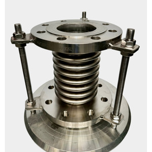 Raccords <span class=keywords><strong>de</strong></span> tuyauterie à joint <span class=keywords><strong>de</strong></span> dilatation en acier inoxydable flexible ISO100, surface lisse, avec bride <span class=keywords><strong>de</strong></span> fixation rapide - Product Image 1