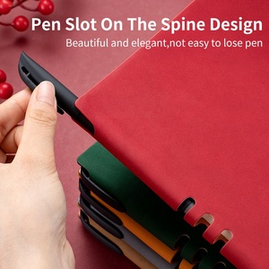 Taccuino personalizzato impermeabile in pelle vegana con Logo per la stampa di affari A5 copertina morbida diario personalizzato all'ingrosso - Product Image 4