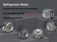 Ventilateur de refroidissement personnalisé pour moteur asynchrone monophasé pour la réfrigération des congélateurs 115-480V