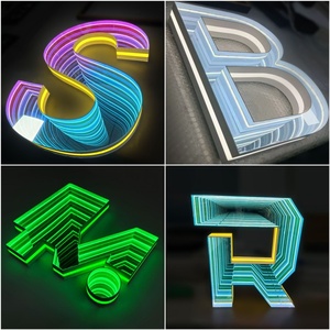 โลโก้ตัวอักษร LED อะคริลิคแบบอินฟินิตี้หลายชั้น ดีไซน์ใหม่ทันสมัยสำหรับภายนอกอาคาร - Product Image 2