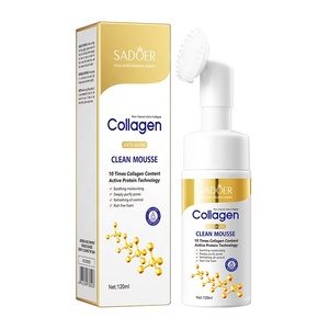 Piel sensible Colágeno Espuma Limpiador facial Reparación de eliminación de acné con limpieza profunda y control de aceite Espuma de lavado hidratante - Product Image 1