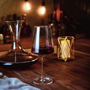Copa <span class=keywords><strong>de</strong></span> Vino Elegante, Duradera y Transparente <span class=keywords><strong>de</strong></span> 500 ml, 100% Libre <span class=keywords><strong>de</strong></span> Plomo, Fondo Plano, <span class=keywords><strong>Cristal</strong></span>, para Vino Tinto o Blanco - Product Image 6
