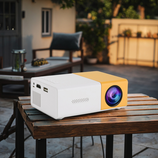 JUNUO 2026 New Hot Selling Mini YG300 Smart Projector Multimedia Projector Mini Portable Home LCD Pocket Gift Mini Projectors