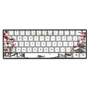 80 touches de clavier en forme de fleur de prunier, profil Cherry, sublimation par teinture, matériau PBT pour claviers mécaniques GH60 <span class=keywords><strong>GK61</strong></span> GK64 SK61Anne Pro - Product Image 1