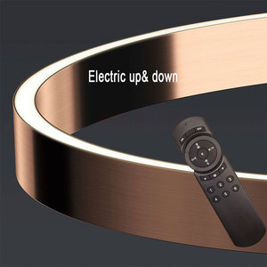 Vente en gros de lustre à LED en forme de C-plafonnier minimaliste italien pour salle de séjour de restaurant <span class=keywords><strong>d</strong></span>'hôtel - Product Image 3