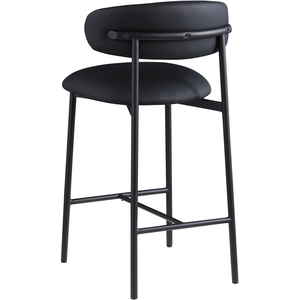 Tabouret <span class=keywords><strong>de</strong></span> bar en cuir <span class=keywords><strong>de</strong></span> hauteur comptoir élégance contemporaine avec dossier confortable pour îlots <span class=keywords><strong>de</strong></span> cuisine Home Bar - Product Image 5