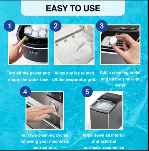 Tabletas de descalcificación de disolución rápida para máquinas de hielo y máquinas de hielo Fórmula de ácido cítrico - Product Image 3