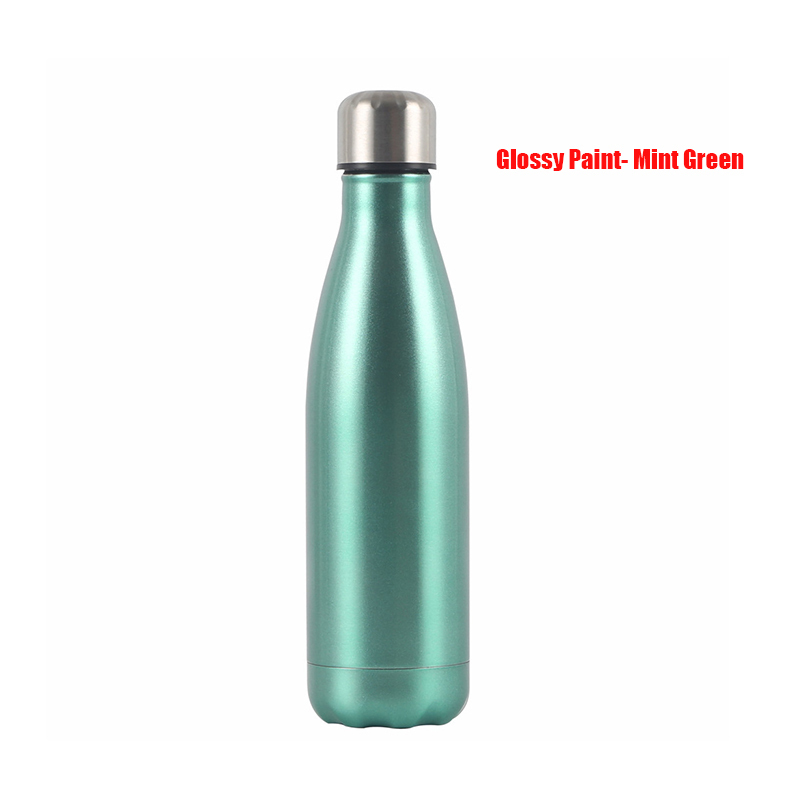 Outdoor Metal 500ml Cola Shape Double Wall Vacuum Insulated Sports ...