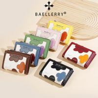Dompet Koin Multi-Kartu Wanita Baellerry Fashion Ins Style Lucu untuk Pelajar dengan Ritsleting
