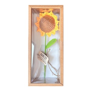 2024 New Diy Crochet Finished Sunflower Gift Box to Send Elders Birthday Gifts Thanks to Cultivation Simulation Flower Gift