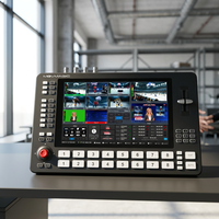 Mélangeur vidéo HD portable 5 entrées 8 sorties 3 Aux, résistant à l'usure, avec contrôle LAN métallique, effets de transition pour événements en direct, caméra PTZ Movmagic