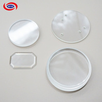 Lentilles en verre saphir optique, résistantes aux rayures et à l'usure, disques et carrés en verre saphir électroplaqué