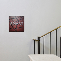Plaque de porte personnalisée avec logo de marque, prix d'usine, en acrylique non lumineux, pour bureau, hall d'entrée, numéro de maison