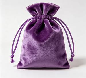 Sac à cordon en velours personnalisé avec logo imprimé, pochette en velours doux réutilisable, sac à cordon pour bijoux, emballage cosmétique - Product Image 5