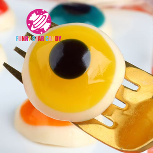 Halloween Eye Soft Candy Individually Wrapped Custom Wholesale Fruit Flavor <strong>Sour</strong> Sweets <strong>Eyeballs</strong> <strong>Gummy</strong> Candy Gummies - Product Image 4