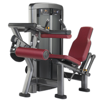 Siège et dossier ergonomiques rembourrés pour une posture d'entraînement confortable, machine combinée double fonction pour curls et extensions des jambes