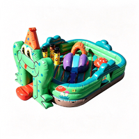 Trampoline gonflable pour enfants sur le thème de la grenouille et du tigre, avec tissu PVC imperméable, château gonflable pour les sports de plein air