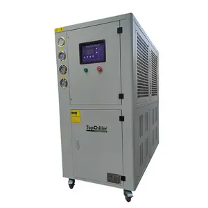 Sistema De Refrigeração De Água De Alta Eficiência 12HP 12 Ton 40 kw Industrial Refrigerado A Ar Fornecedor De Refrigerador De Água