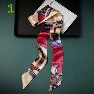 カスタムレディースワイルドラグプリントスカーフカウボーイウエスタンネックスカーフBandanna Western Boho Bandannaシルクワイルドラグスカーフ - Product Image 1