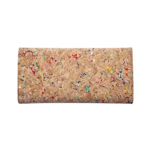 For Boshiho High Quality Ladies Handbag RFID Blocking <b>Envelope</b> Clutch Long Vegan Cork Purse Open Closure Polyester Lining Thread - Product Image 6