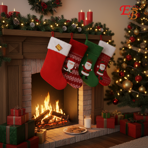 16 \ "Navidad Santa Claus calcetines bordados 240PCS/cartón patrón impreso - Product Image 5