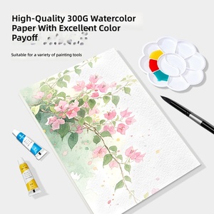 Papier aquarelle 300GSM 4K 8K, texture moyenne, feuilles pour <span class=keywords><strong>dessin</strong></span> d'anime et de <span class=keywords><strong>manga</strong></span>, bloc de peinture pour étudiants en art - Product Image 3