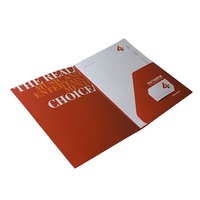 Carpeta de Presentación de Papel Personalizada para Documentos, Cubierta de Contratos, Folletos Corporativos, Porta Tarjetas de Hotel con Impresión UV
