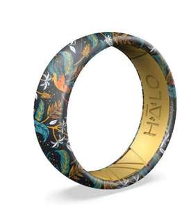 Cincin jari silikon dua warna kustom hadiah pernikahan silikon dua warna cincin silikon - Product Image 1