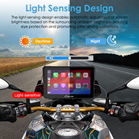 Dispositivo de Navegación GPS Carpuride para Motocicleta, BT 64, Tarjeta TF, Navegador GPS para Moto, Carplay con Brújula y Barómetro