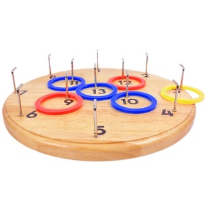Outdoor Entertainment Wood Board <strong>Ring</strong> <strong>Toss</strong> <strong>Game</strong> Indoor <strong>and</strong> <strong>Hook</strong> for Kids <strong>and</strong> Adults - Product Image 2