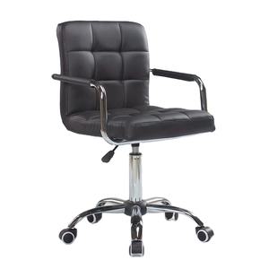 Home Computer Chair Small-sized Office Chair Adjustable Swivel Chair with <b>Backrest</b> Staff Chair Short Adjustable Stool - Product Image 1