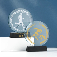 Nouveau MVP Sports trophée personnalisé médailles cristal basket-ball Football Golf balle joueur gravé votre Design Awards pour Club